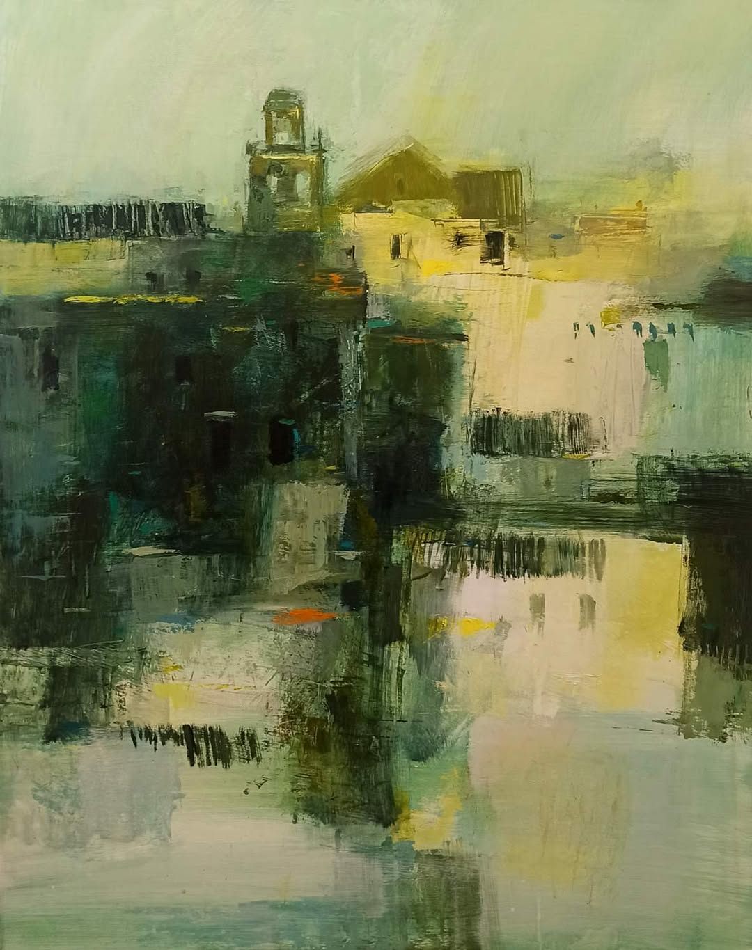 Pintura Sin título — Óleo sobre lienzo original de Jorge López Marrón en Artbox